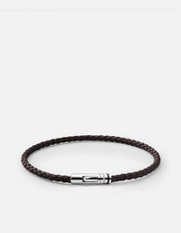 Miansai Bracelets Juno Leather Bracelet, Sterling Silver Brown / M