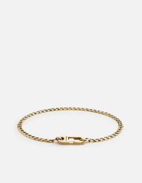 Miansai Bracelets Annex Cuban Chain Bracelet I, Gold Vermeil