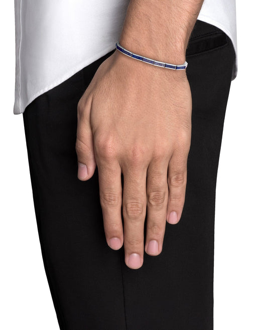 Miansai Bracelets Line Lapis Bracelet, Sterling Silver