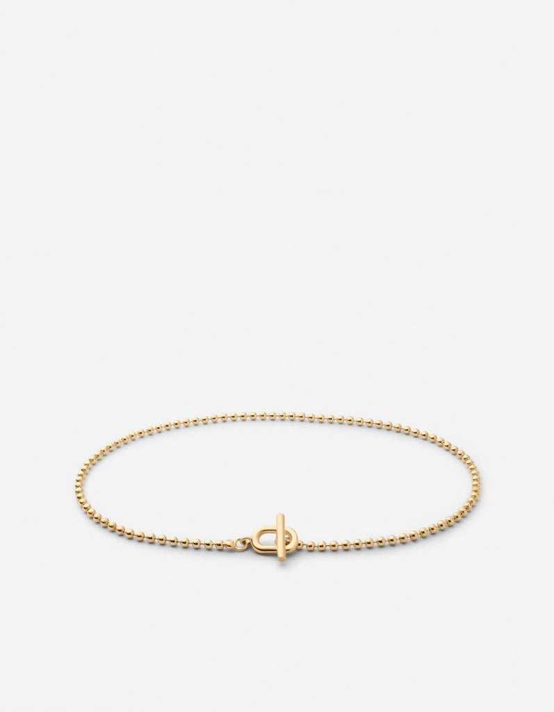 Miansai Bracelets Orb 1.5mm Chain Bracelet, Gold Vermeil Polished Gold / M