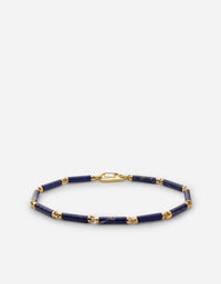Miansai Bracelets Akio Lapis Bracelet, Gold Vermeil Blue / M