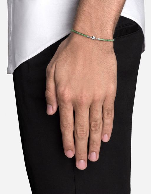 Miansai Bracelets Coda Aventurine Bracelet, Sterling Silver