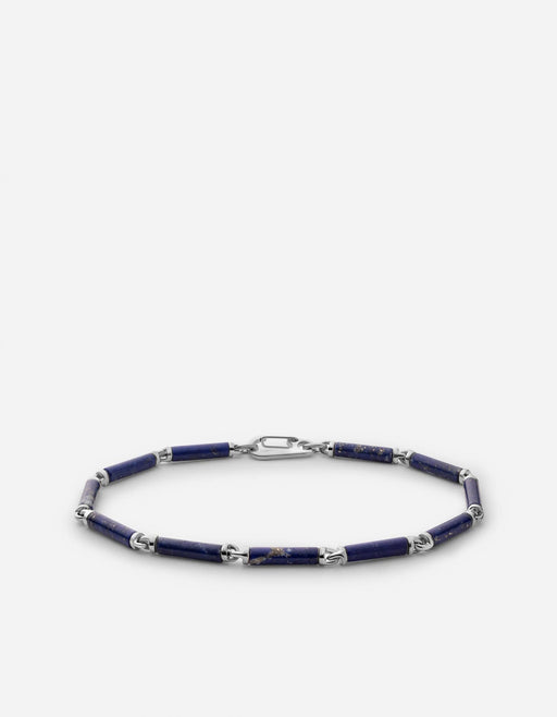 Miansai Bracelets Akio Lapis Bracelet, Sterling Silver Blue / M