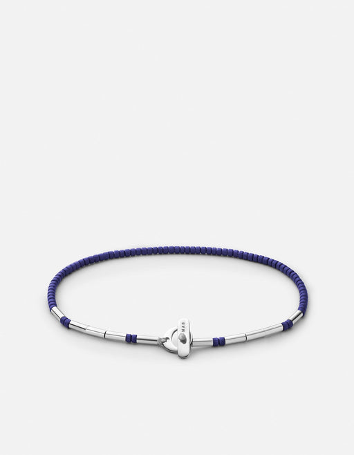 Miansai Bracelets Kiran Lapis Bracelet, Sterling Silver