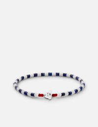 Miansai Bracelets Kai Lapis Bracelet, Sterling Silver Blue / S