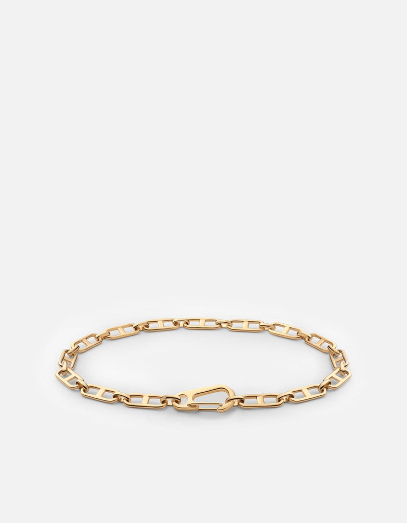 Miansai Bracelets Marinero Chain Link Bracelet, Gold Vermeil Polished Gold / M