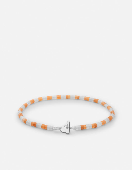 Miansai Bracelets Kai Light Carnelian Bracelet, Sterling Silver