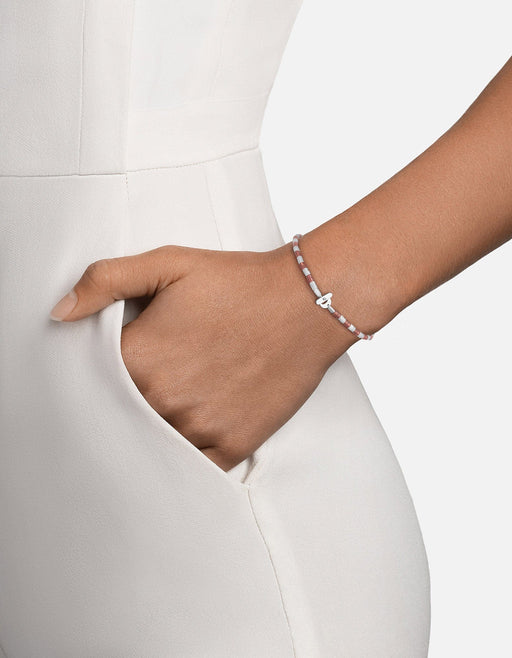 Miansai Bracelets Kai Blush Bracelet, Sterling Silver Pink / S