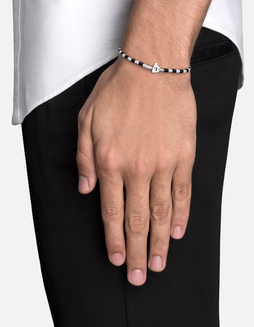 Miansai Bracelets Kai Onyx Bracelet, Sterling Silver