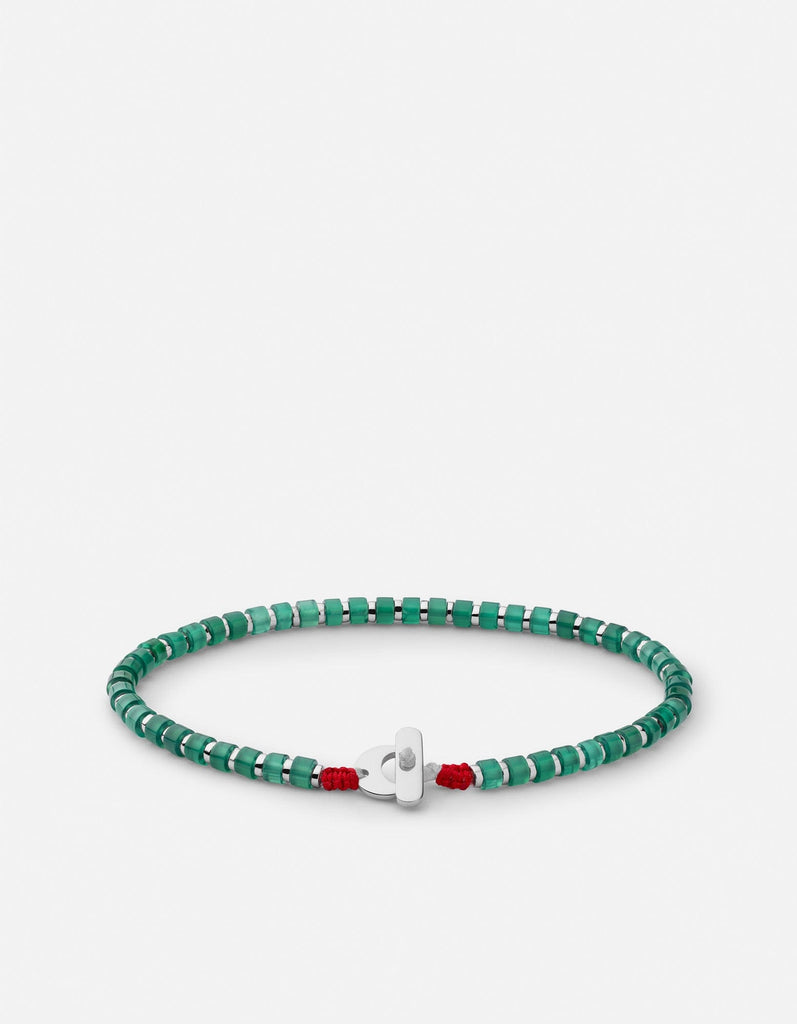Miansai Bracelets Kato Agate Bracelet, Sterling Silver