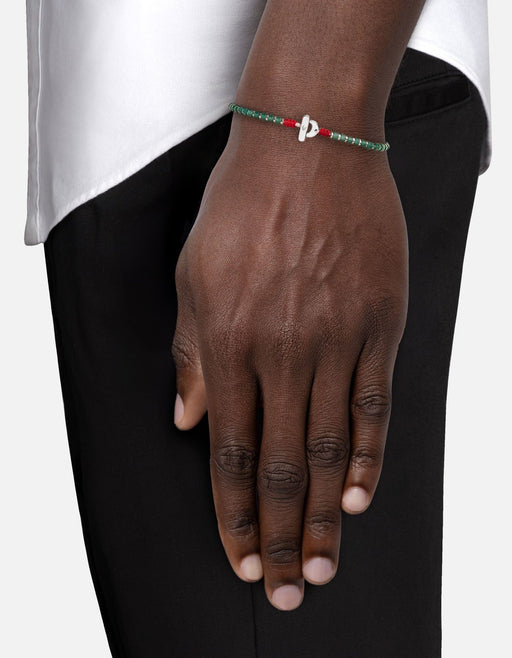 Miansai Bracelets Kato Agate Bracelet, Sterling Silver