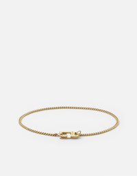 Miansai Bracelets 2mm Mini Annex Bracelet, Gold Vermeil Polished Gold / M