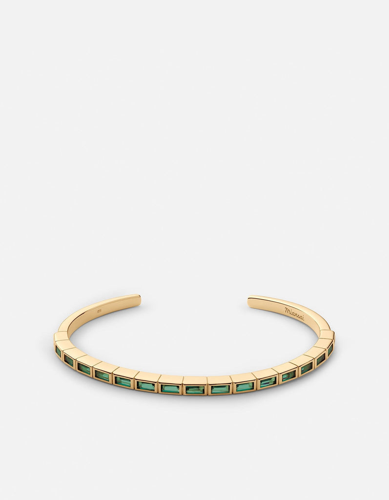 Miansai Cuffs Multi Valor Cuff, Gold Vermeil Green / S
