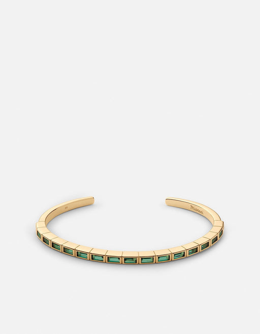 Miansai Cuffs Multi Valor Cuff, Gold Vermeil Green / S
