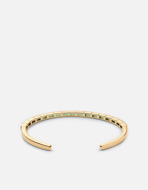 Miansai Cuffs Multi Valor Cuff, Gold Vermeil Green / S