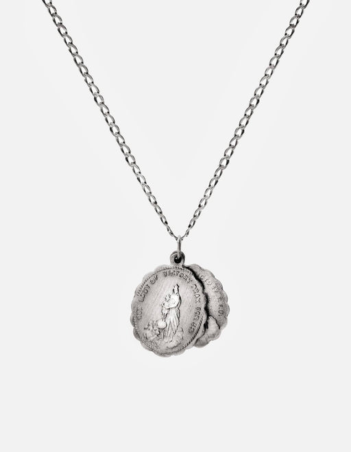 Miansai Necklaces Saints Necklace, Matte Sterling Silver Matte Silver / 24 in.