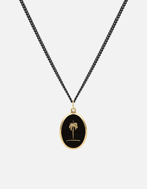 Palm Tree Necklace Gold Black Men s Necklaces Miansai