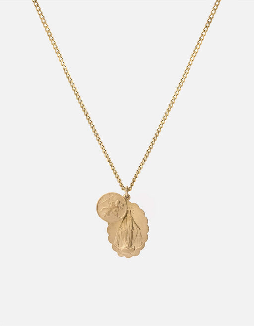 Miansai Necklaces Mini Saints Necklace, 14k Matte Gold Matte Gold / 24 in.