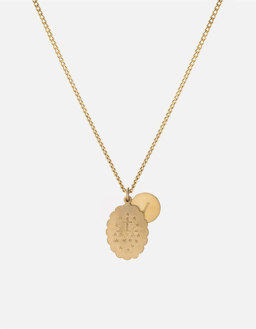 Miansai Necklaces Mini Saints Necklace, 14k Matte Gold Matte Gold / 24 in.