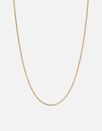 Miansai Necklaces 2mm Cuban Chain Necklace, Gold