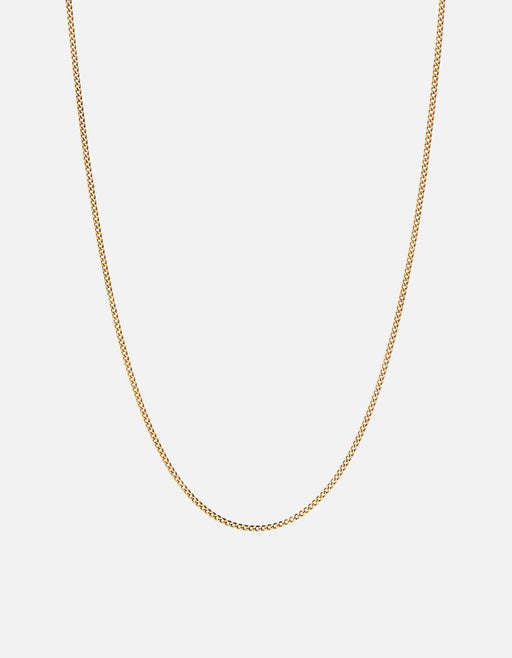 Miansai Necklaces 2mm Cuban Chain Necklace, Gold