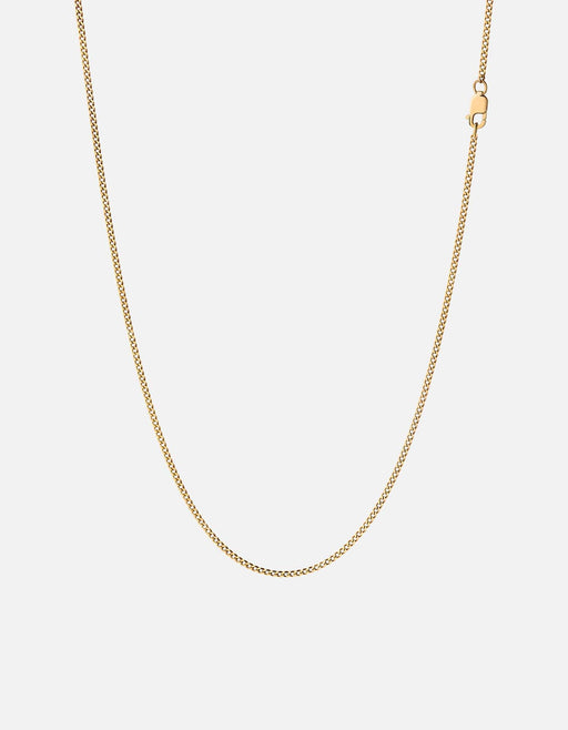 Miansai Necklaces 2mm Cuban Chain Necklace, Gold