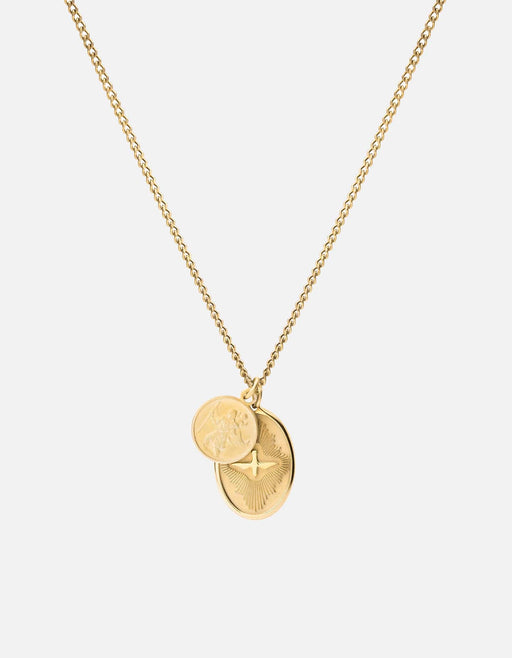 Miansai Necklaces Mini Dove Necklace, Gold Polished Gold Vermeil / 24 in. / Monogram: No