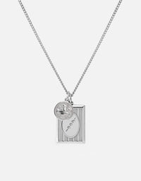 Miansai Necklaces Bird Frame Necklace, Sterling Silver Polished Silver / 24 in.