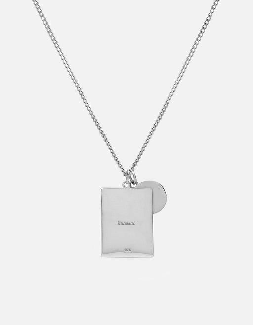 Miansai Necklaces Bird Frame Necklace, Sterling Silver Polished Silver / 24 in.