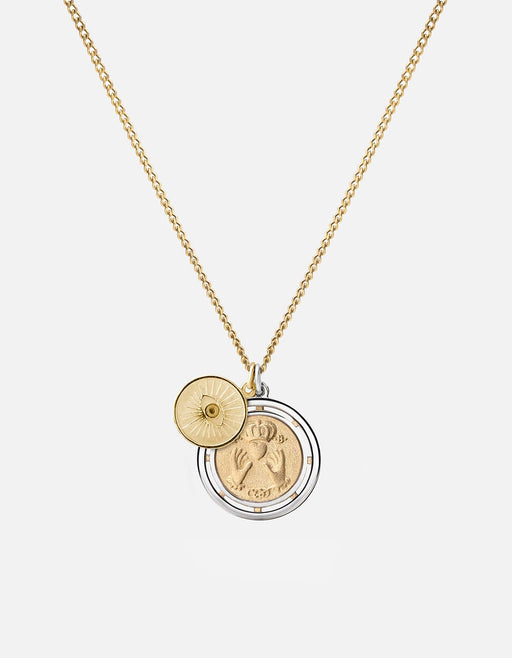 Miansai Necklaces Test of Time Necklace, Gold Vermeil/Sterling Silver Polished Gold / 24 in. / Monogram: No