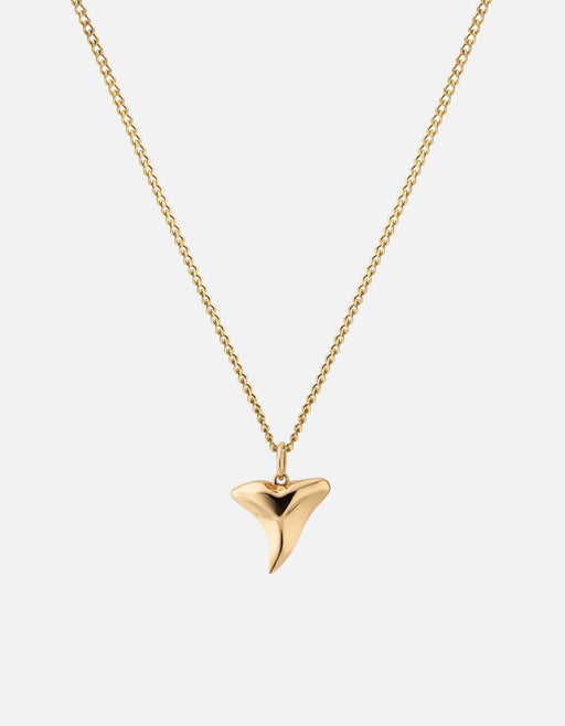 Miansai Necklaces Shark Tooth Necklace, Gold Vermeil Polished Gold / 24 in.