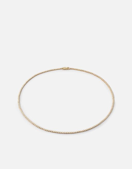 Miansai Necklaces Century Round Choker, 14k Gold Pavé Polished Yellow Gold/Pave / 15 in.