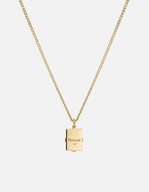 Miansai Necklaces Lennox Jasper Green Necklace, 14k Gold Green / 18in.