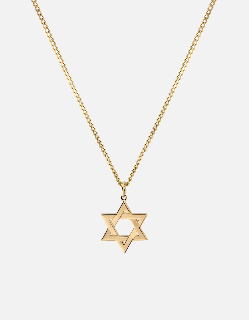 Miansai Necklaces Star of David I Necklace, 14k Gold Polished Gold / 24 in.