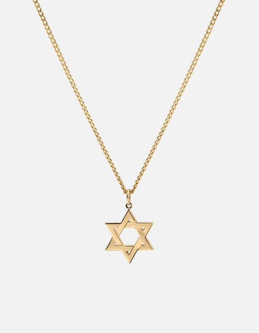Miansai Necklaces Star of David I Necklace, 14k Gold Polished Gold / 24 in.