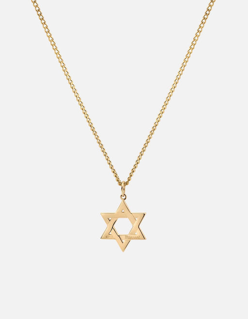 Miansai Necklaces Star of David I Necklace, 14k Gold Polished Gold / 24 in.