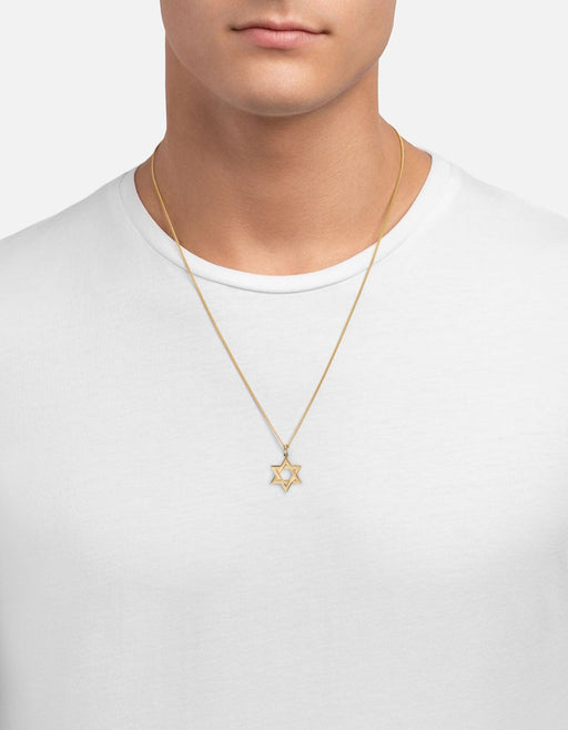 Miansai Necklaces Star of David I Necklace, 14k Gold Polished Gold / 24 in.