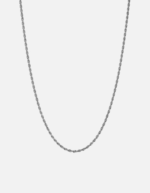 Miansai Necklaces 2.4mm Rope Chain Necklace, Sterling Silver Polished Silver / 22 in.