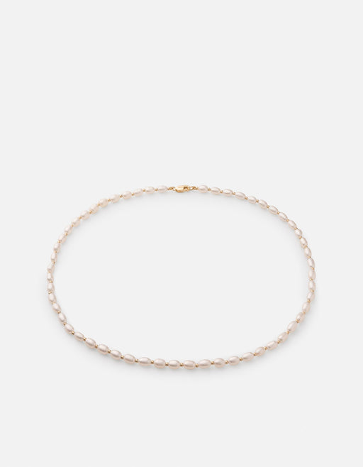 Miansai Necklaces Perla Choker, Gold Vermeil/Pearls Polished Gold w/Pearls / 15 in.