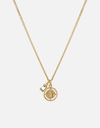 Miansai Necklaces Guardian Quartz Necklace, Gold Vermeil Smoky / 18 in.