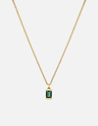 Miansai Necklaces Valor Quartz Necklace, 14k Gold Green / 21 in.