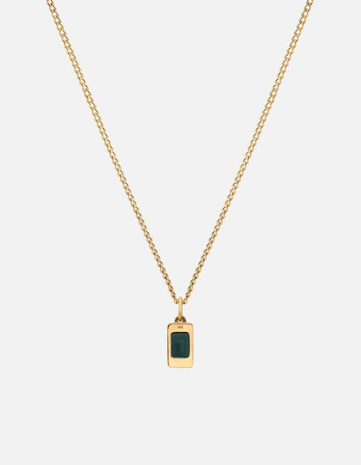 Miansai Necklaces Valor Quartz Necklace, 14k Gold Green / 21 in.