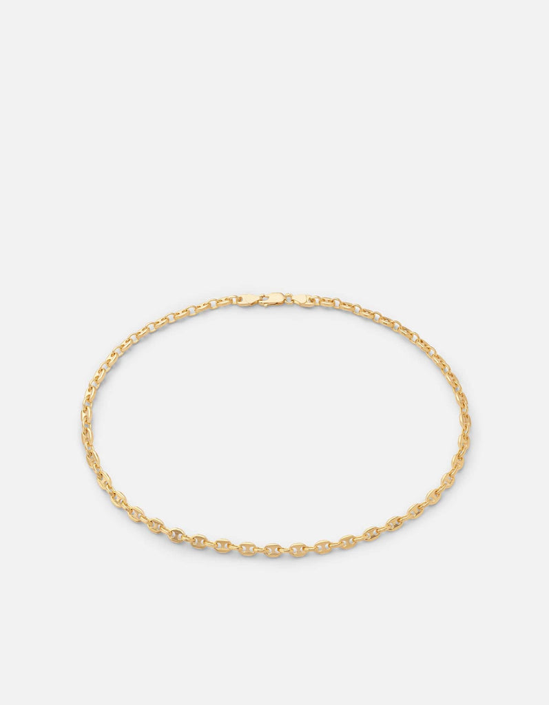 Miansai Necklaces Pyper Link Puff Choker, Gold Vermeil Polished Yellow Gold / 15 in.