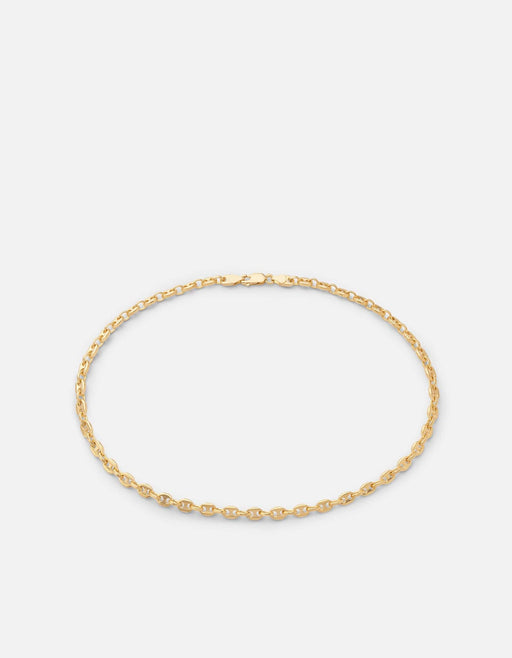 Miansai Necklaces Pyper Link Puff Choker, Gold Vermeil Polished Yellow Gold / 15 in.