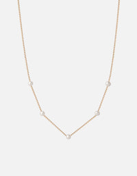 Miansai Necklaces Tiana Pearl Necklace, 14k Gold Polished Yellow Gold w/Pearl / 15-18 in.
