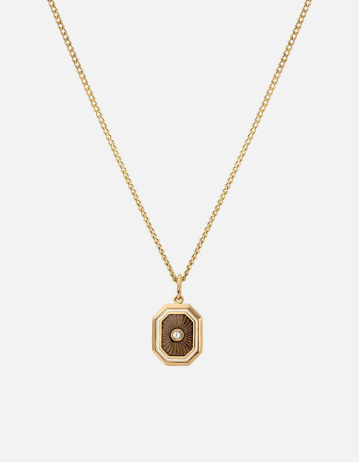Miansai Necklaces Umbra Sapphire Necklace, Gold Vermeil/Black Black / 21 in.