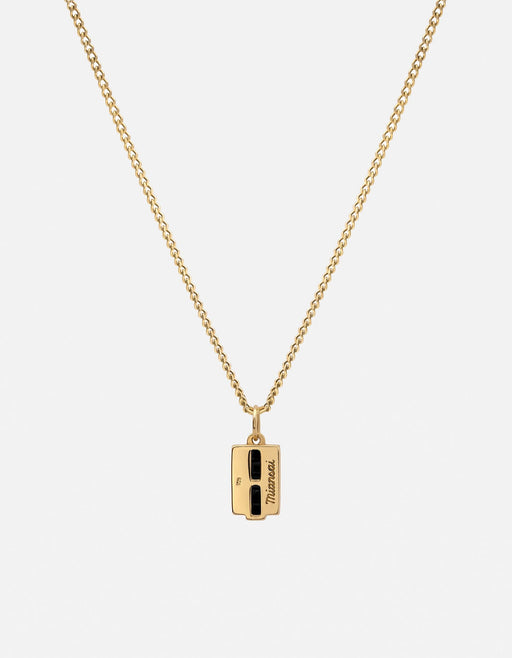 Miansai Necklaces Vertigo Onyx Necklace, Gold Vermeil Black / 21 in.