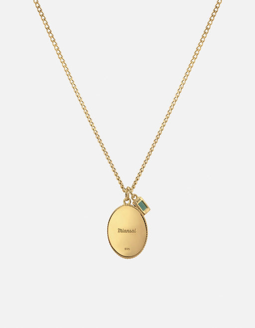 Miansai Necklaces When Pigs Fly Quartz Necklace, Gold Vermeil Green / 21 in.