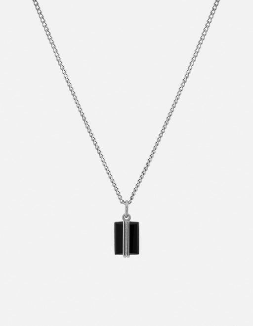 Miansai Necklaces Paolo Onyx Necklace, Sterling Silver Black / 21 in.