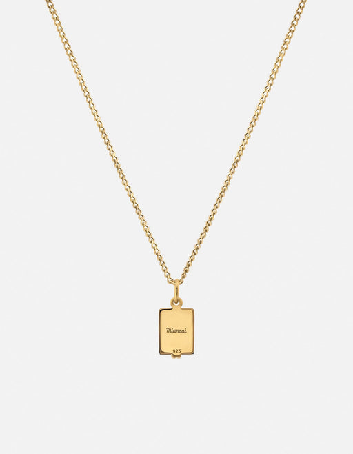 Miansai Necklaces Paolo Onyx Necklace, Gold Vermeil Black / 21 in.